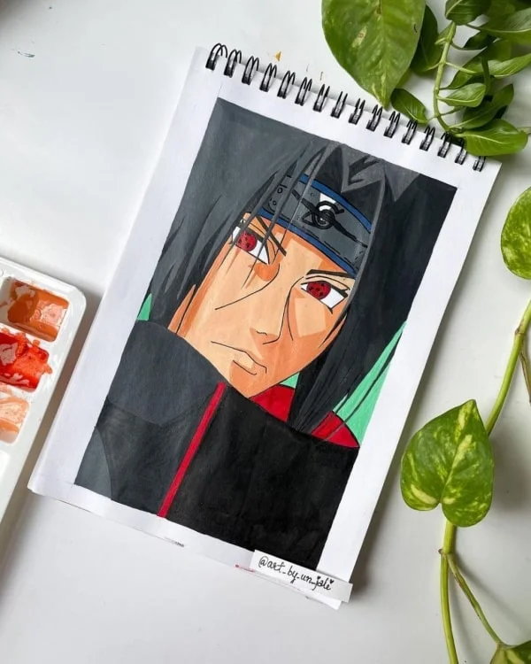 10 Incredible Itachi Uchiha Drawing Ideas Itachi with long hairs