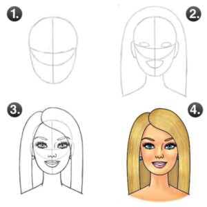 26 Beautiful Barbie Doll Drawing Ideas