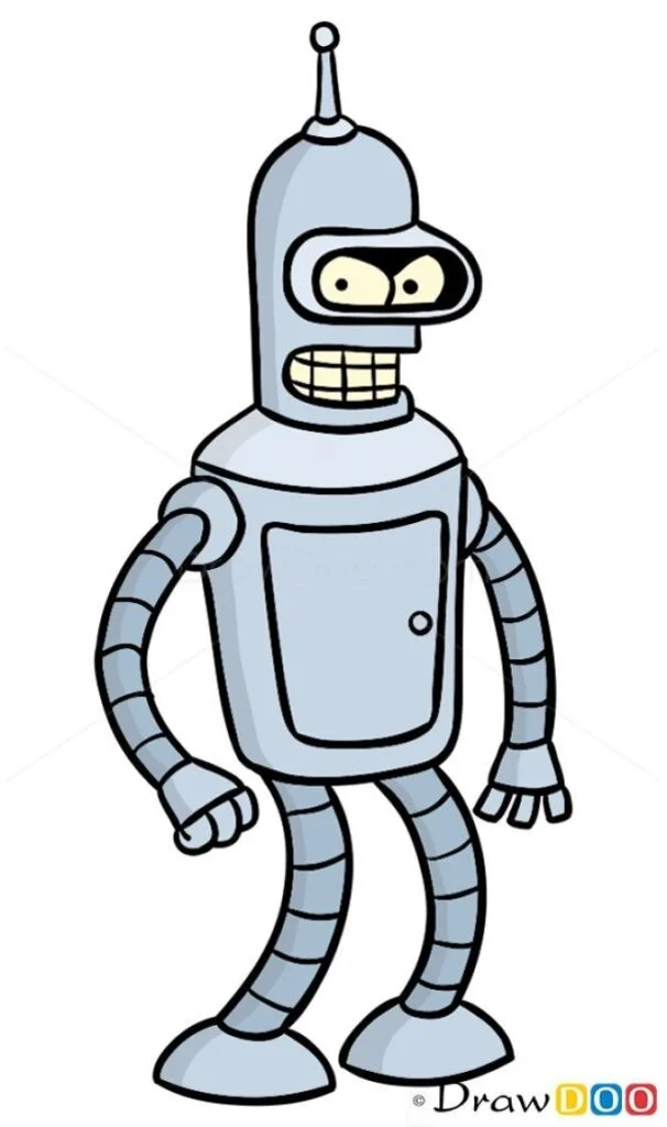 24 Lovely Cartoon Drawings Ideas Robot blender drawing