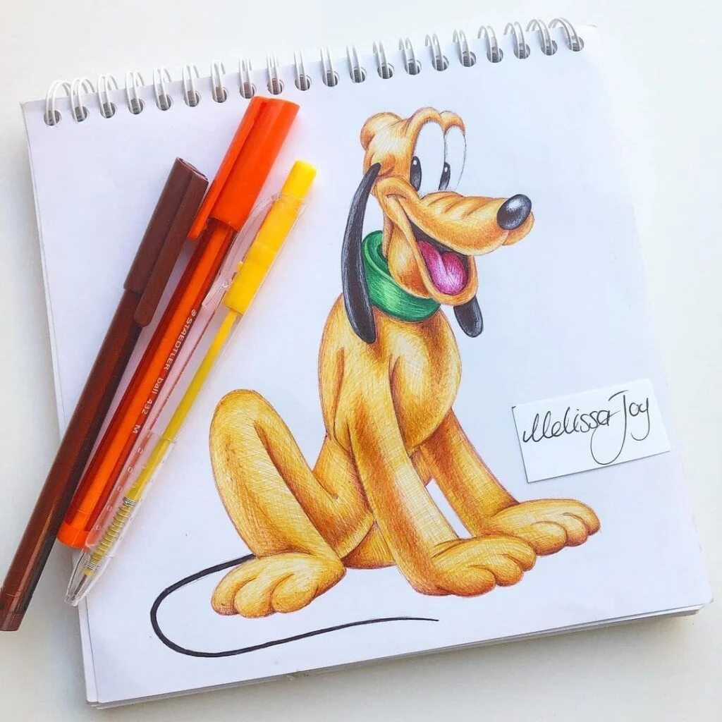 24 Lovely Cartoon Drawings Ideas Happy pluto