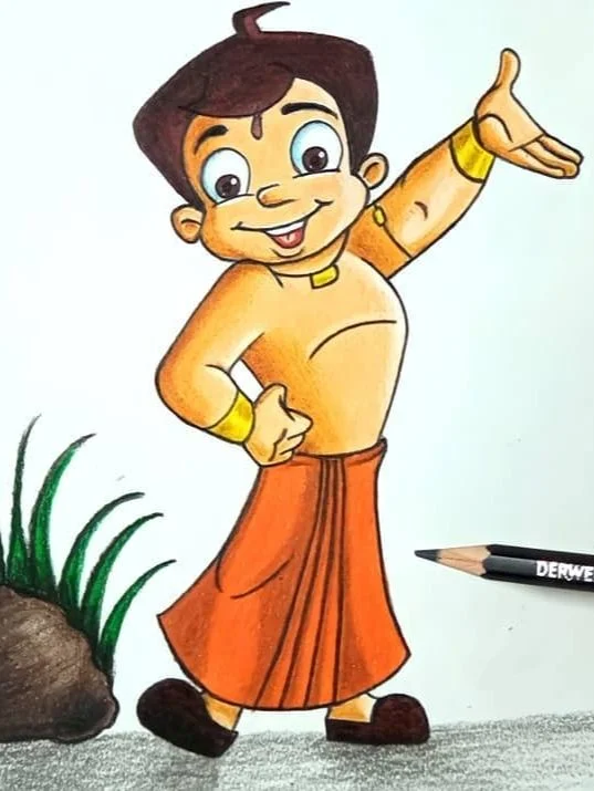 24 Lovely Cartoon Drawings Ideas Chhota bheem pic
