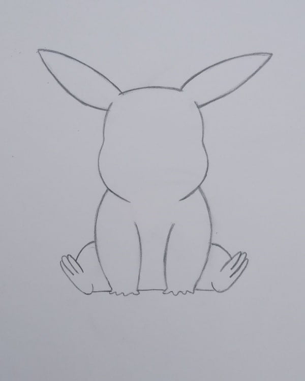 How to Draw Cute Pikachu Drawing pikachu's leg