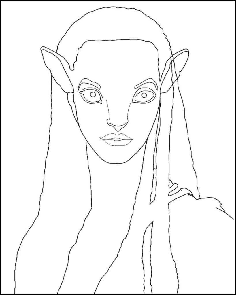 How To Draw Neytiri From Avatar 2: The Way Of Water