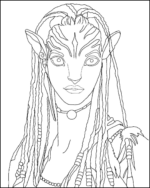 How To Draw Neytiri From Avatar 2: The Way Of Water