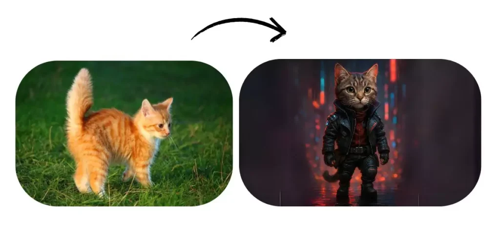 9 Best Image to Art AI Websites (tried & tested) Cat to Cyberpunk e1746868387307