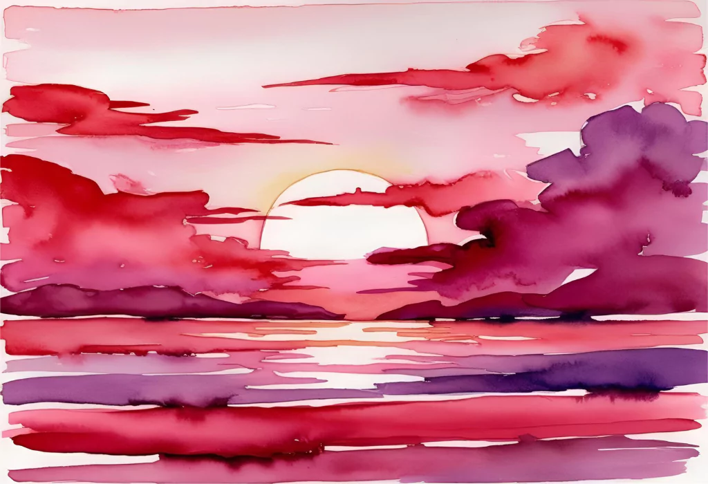 10 Unique Ways to Capture Sunset in Your Art let the edges bleed 682982ff9c5ff