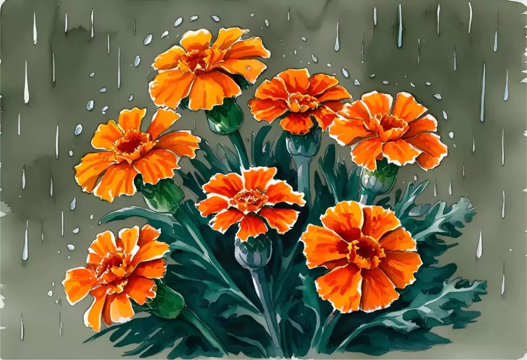 12 Easy Watercolor Summer Floral Paintings monsoon marigolds 6829823f10438 6829bf8a85959