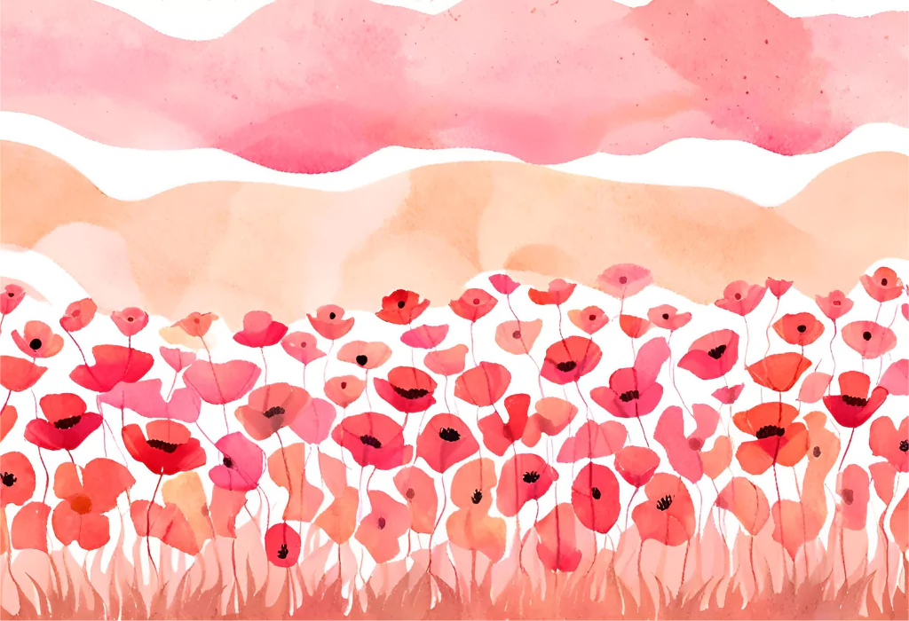 12 Easy Watercolor Summer Floral Paintings poppy daydreams 682982418de79