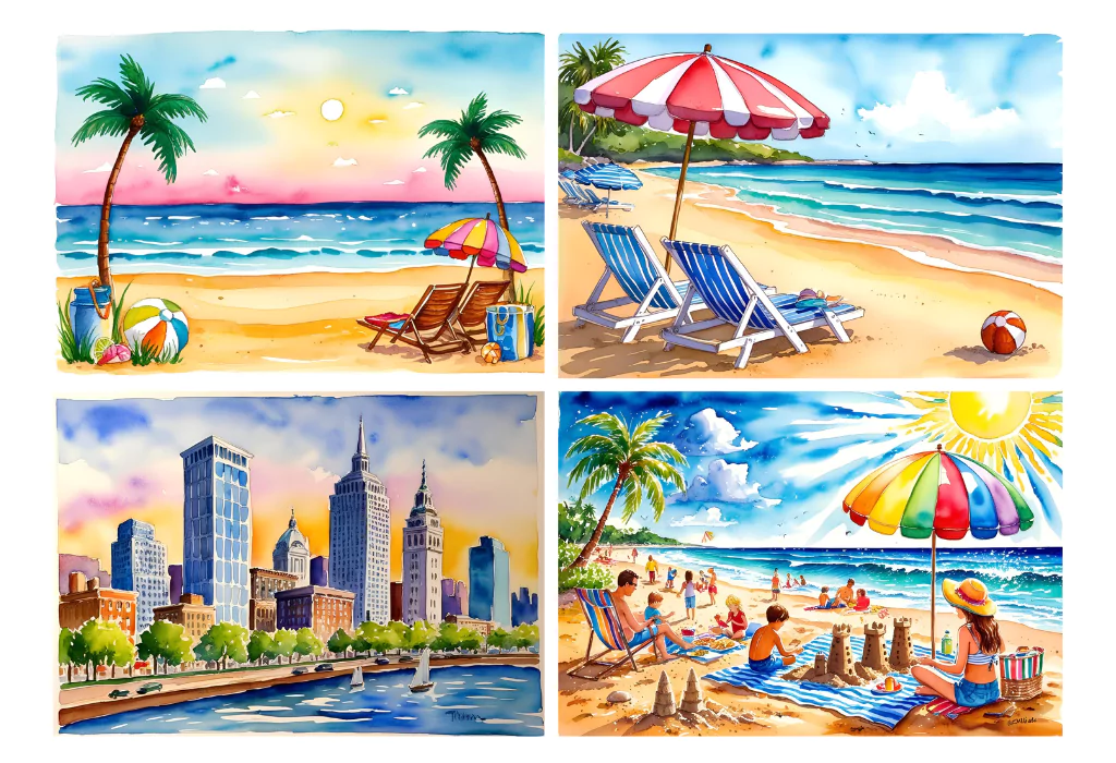 How to Create a Summer Color Palette (Simple Guide) summer paintings 682843b127b4e