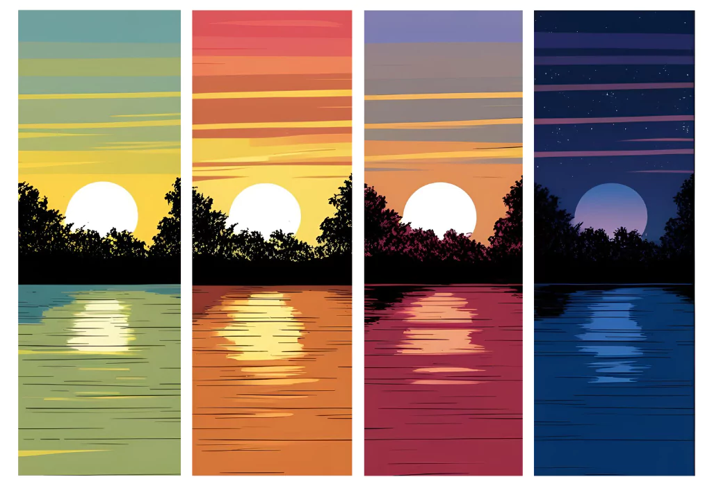 10 Unique Ways to Capture Sunset in Your Art time lapse study of sunset 68298308e0890