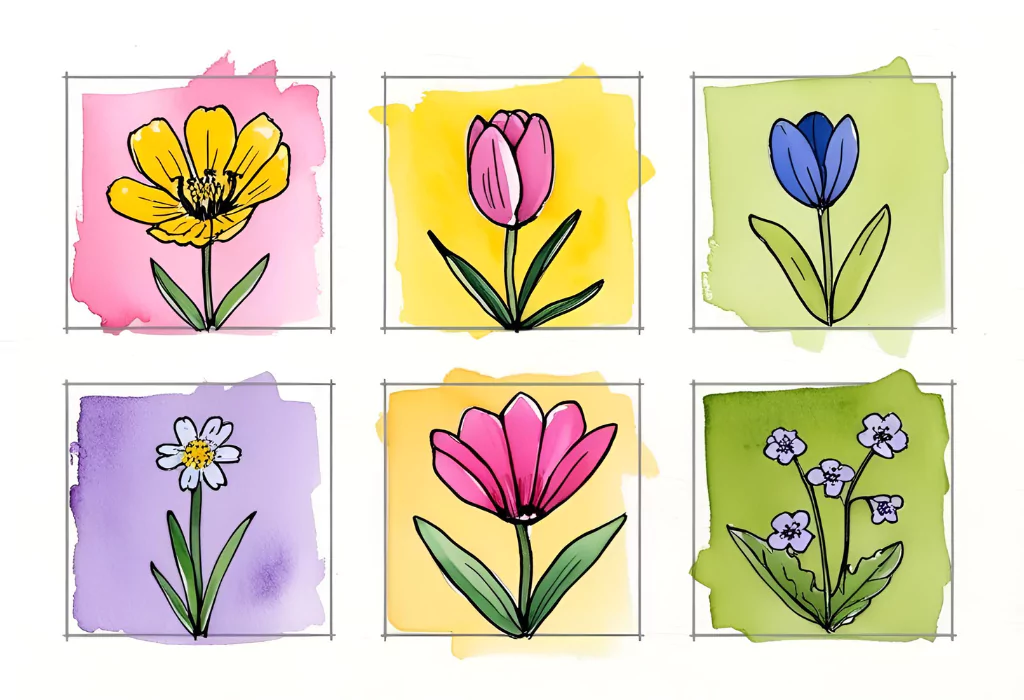 12 Easy Watercolor Summer Floral Paintings tiny summer buds 68298244f2e98