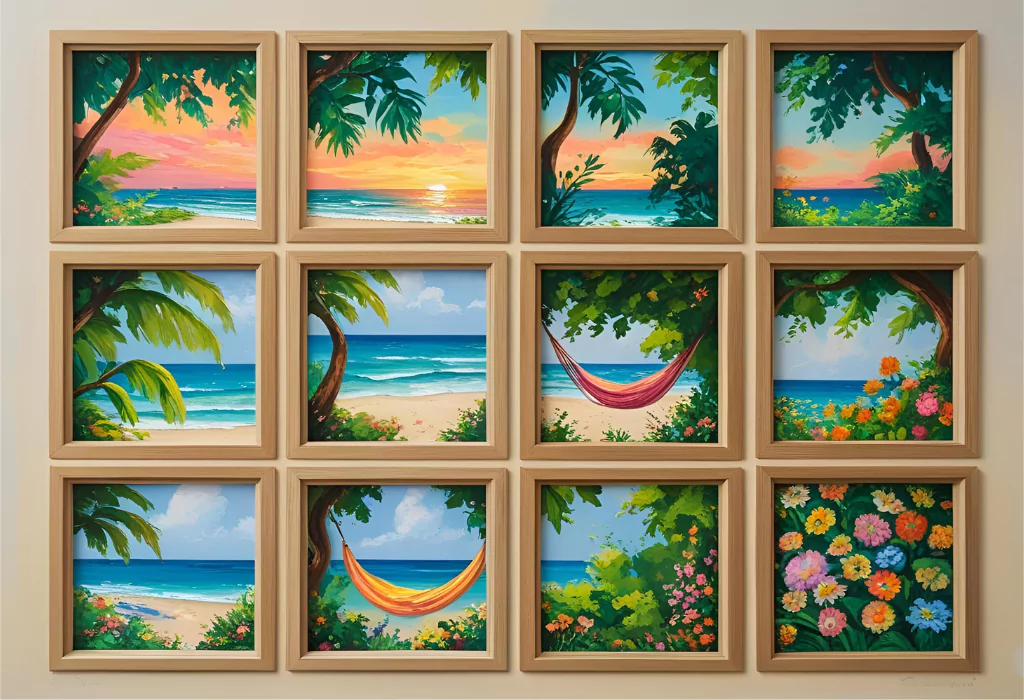 15 DIY Summer Wall Art Ideas to Brighten Your Home 7 6856e3a28e2b3