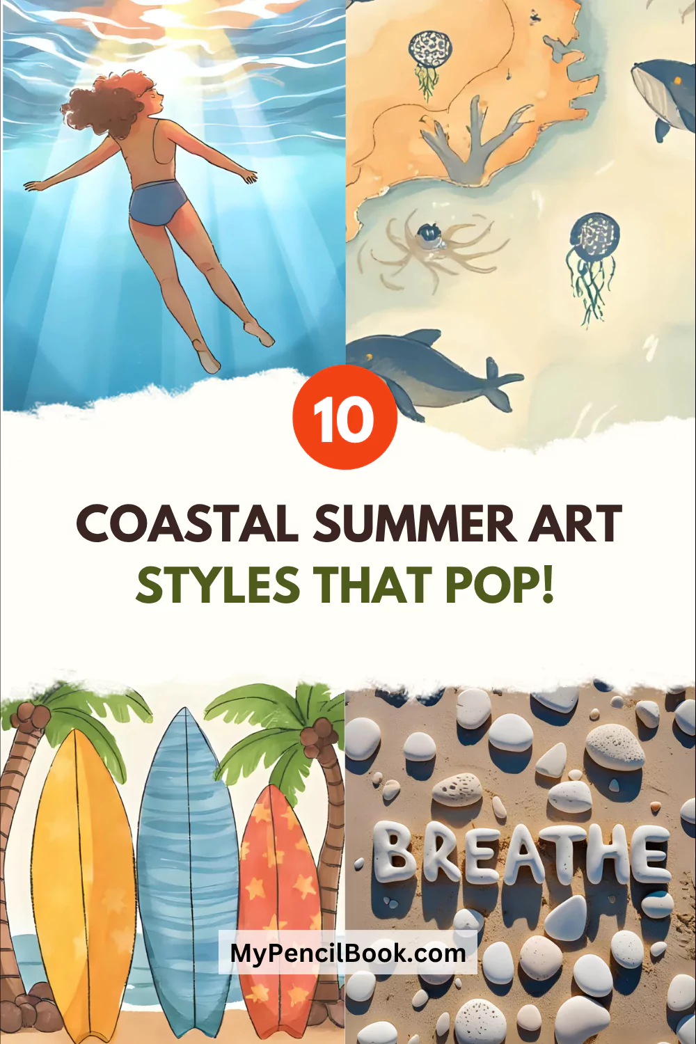 10 Coastal Summer Art Styles That Pop! coastal summer art styles that pop 68583fbfac753