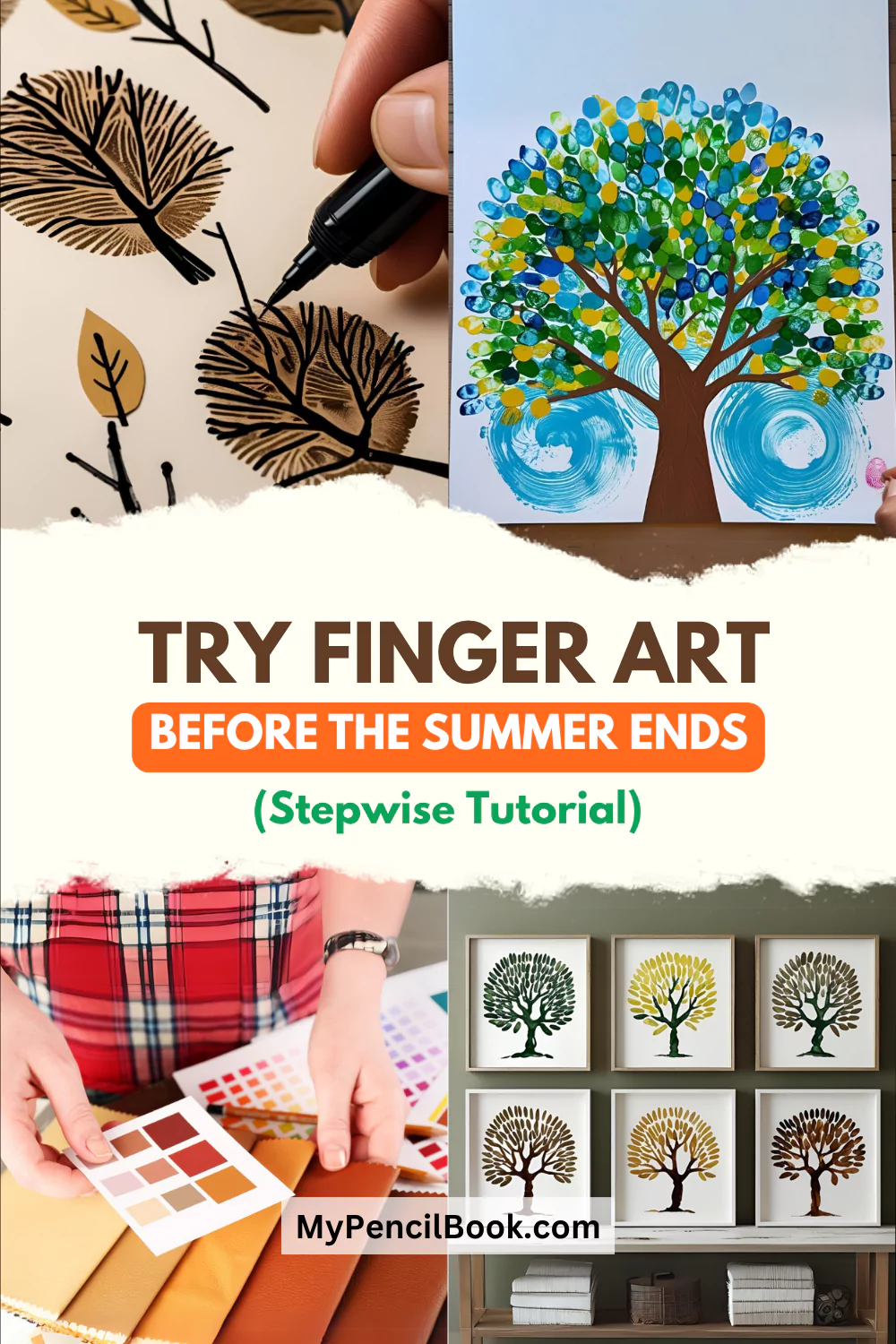 Easy Fingerprint Art for Summer (Complete Process) try finger art before the summer ends 6852b7ec800f2