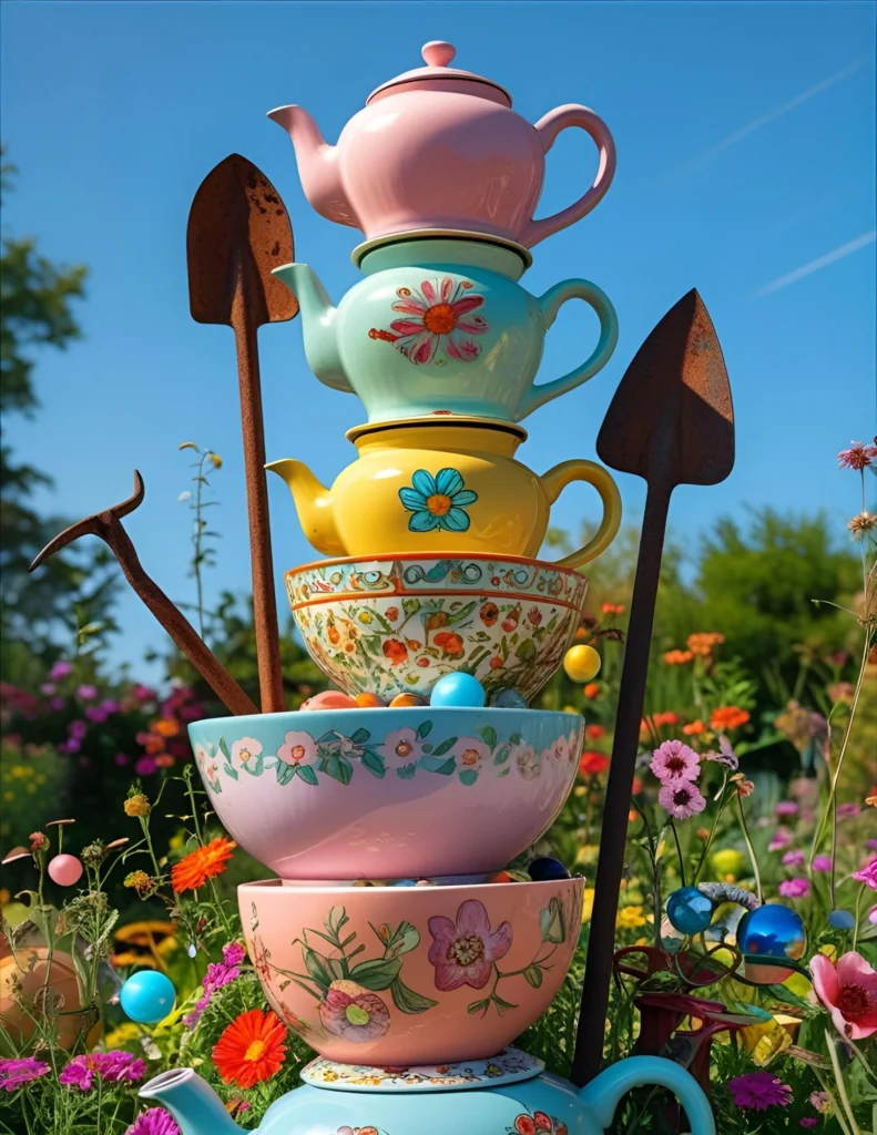 20 Creative Outdoor Art Ideas for Your Summer Garden 3
