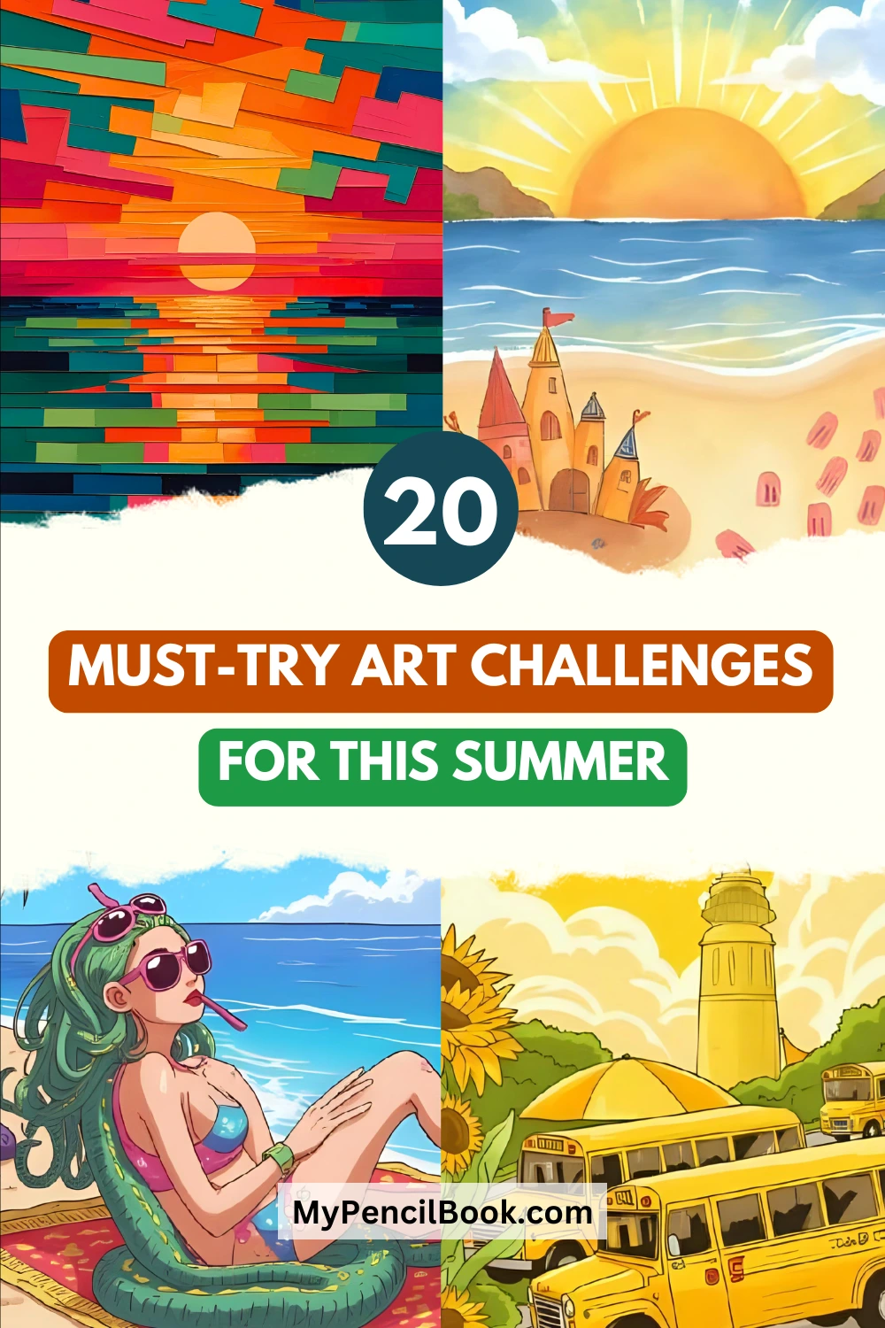 20 Summer Art Challenges to Elevate Your Creativity Summer art challenges