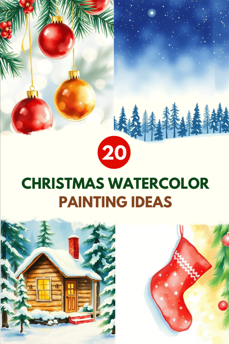 Easy Watercolor Christmas Painting Ideas