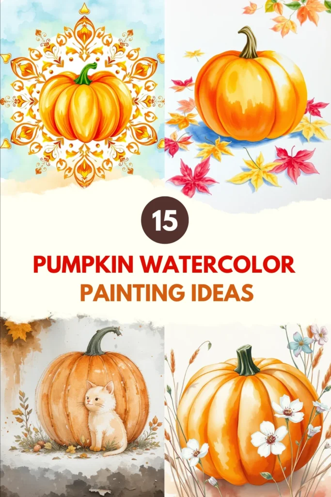 Easy watercolor fall art ideas
