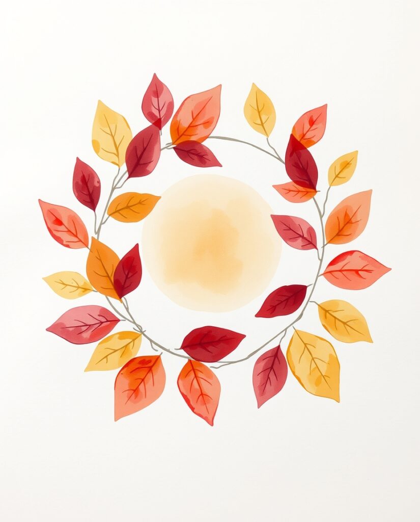 Flux Schnell A delicate watercolor wreath painted in vibrant a 3