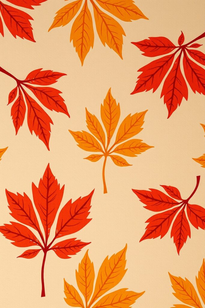 12 Leaf Pattern Ideas for Autumn Flux Schnell Blockprinted leaf patterns in a deliberate yet ra 2