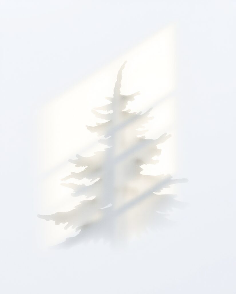 15 Minimalist Christmas Tree Art Ideas Flux Schnell Delicate watercolor painting of a soft gray shado 1