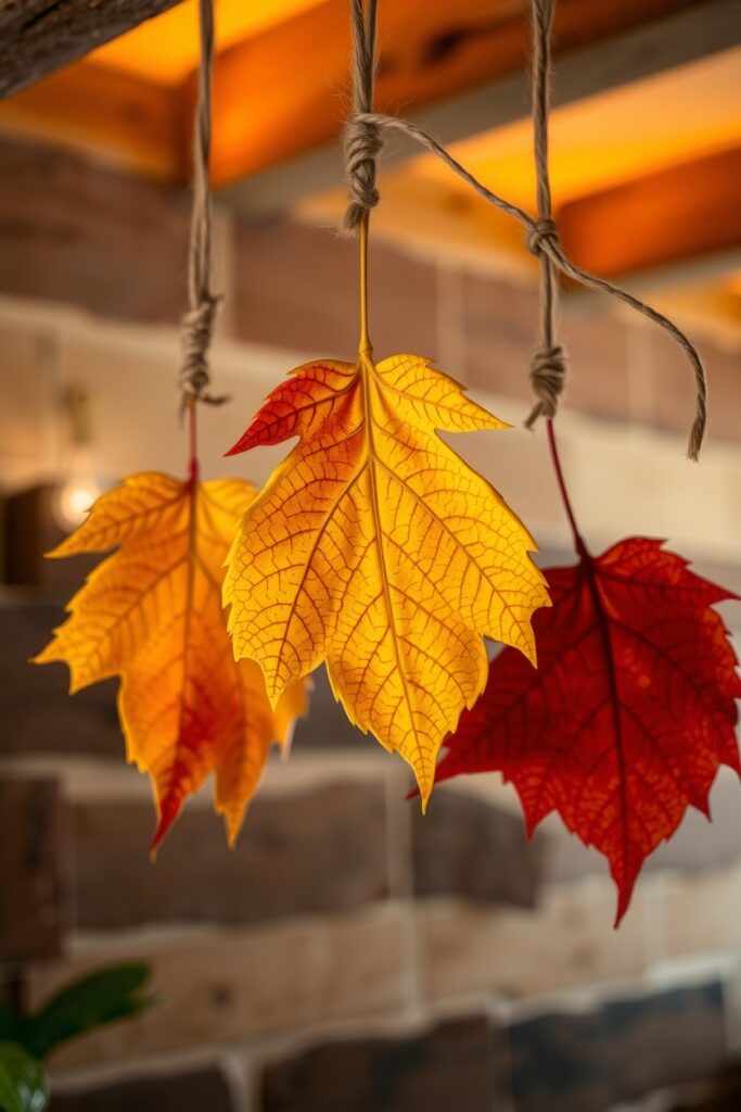18 Easy Fall Leaf Art Project Ideas (That Actually Feel Fresh) Flux Schnell Embroidery thread in vibrant shades of orange yel 2 1