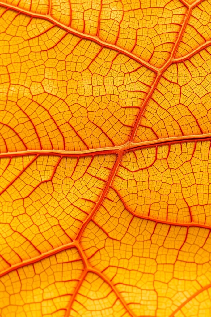 12 Leaf Pattern Ideas for Autumn Flux Schnell Macro shot of a leaf vein pattern resembling a na 2