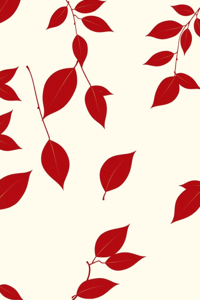 12 Leaf Pattern Ideas for Autumn Flux Schnell Minimalist wallpaper featuring negative space lea 1