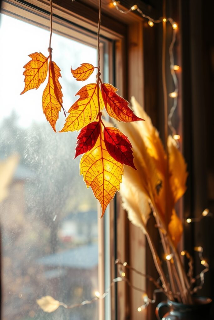 18 Easy Fall Leaf Art Project Ideas (That Actually Feel Fresh) Flux Schnell Wax paper suncatchers with delicate embedded colo 2