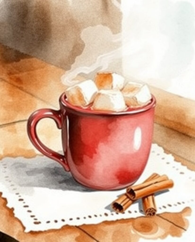 20 Beginner-Friendly Christmas Watercolor Ideas Flux Schnell delicate watercolor painting A cozy watercolor il 2
