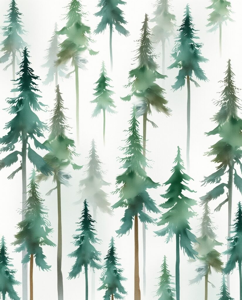 11 Meditative Christmas Art Pattern Ideas Flux Schnell delicate watercolor painting A serene watercolor 1