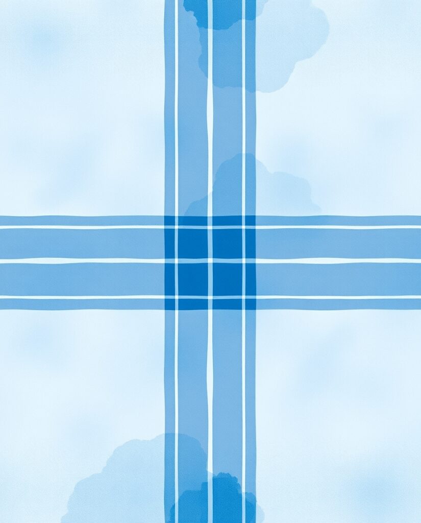 Flux Schnell delicate watercolor painting Cooltoned tartan pat 1