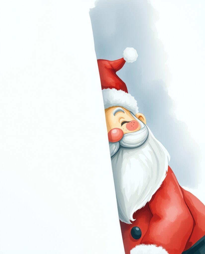 18 Easy Santa Watercolor Ideas for Beginners Flux Schnell delicate watercolor painting Cute watercolor Sant 0