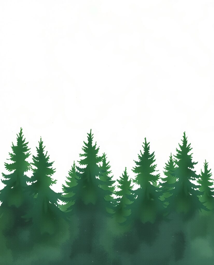 15 Magical Christmas Wallpaper Ideas Flux Schnell delicate watercolor painting Dark green silhouett 0