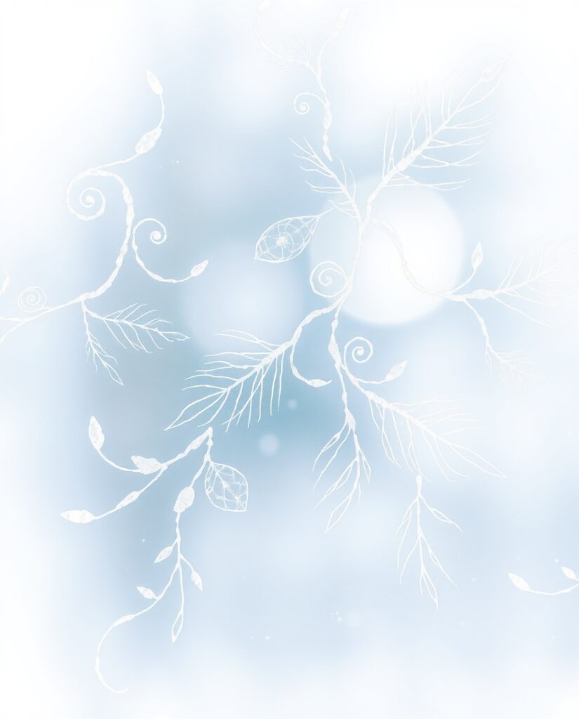 11 Meditative Christmas Art Pattern Ideas Flux Schnell delicate watercolor painting Delicate frost patte 2