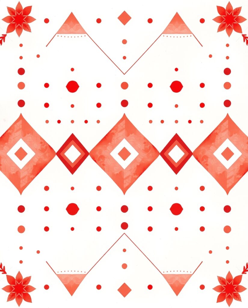 11 Meditative Christmas Art Pattern Ideas Flux Schnell delicate watercolor painting Minimalist Nordic pa 3