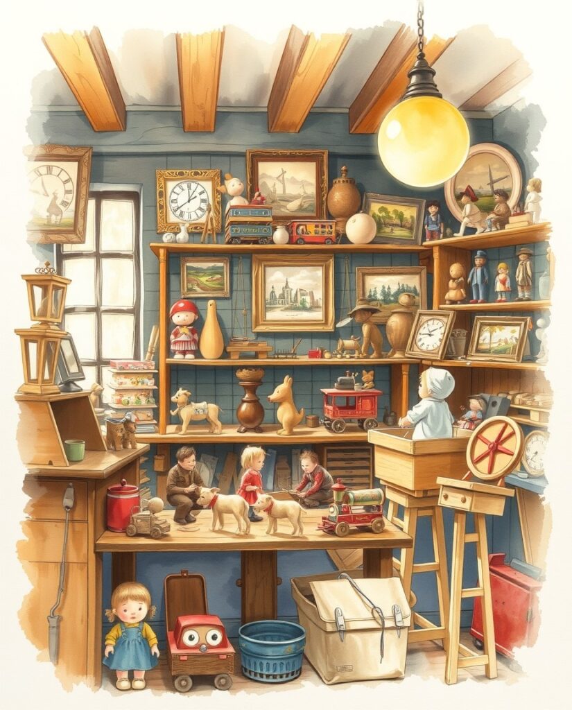 20 Vintage Christmas Art Ideas to Try This Year Flux Schnell delicate watercolor painting Painting of Oldfashi 3
