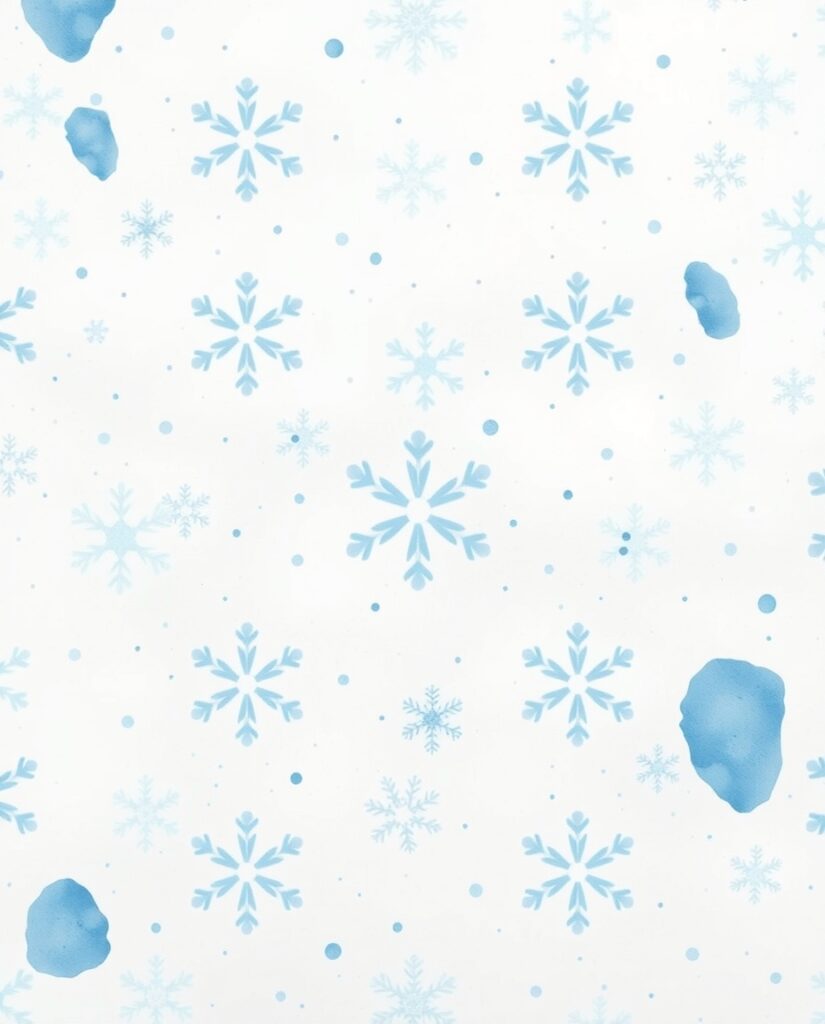 11 Meditative Christmas Art Pattern Ideas Flux Schnell delicate watercolor painting Repeating snowflakei 2
