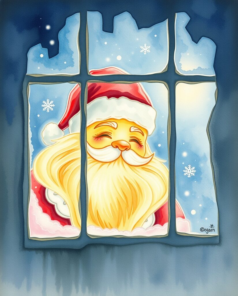 18 Easy Santa Watercolor Ideas for Beginners Flux Schnell delicate watercolor painting Watercolor from outs 3