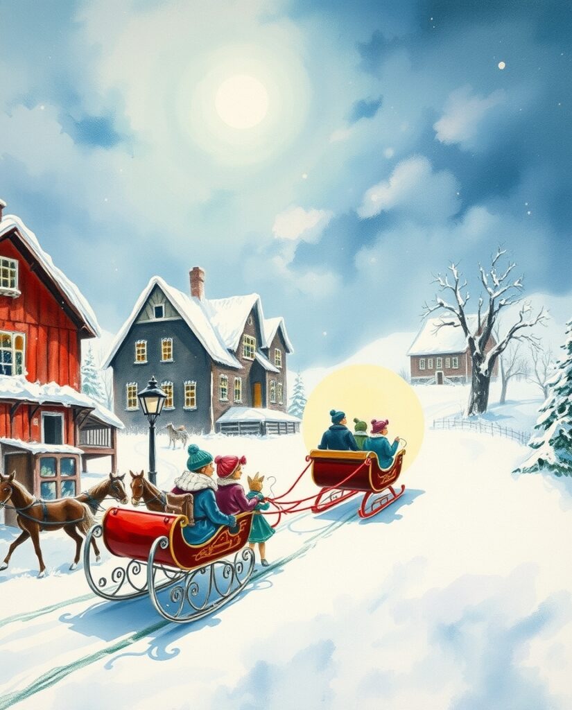 20 Vintage Christmas Art Ideas to Try This Year Flux Schnell delicate watercolor painting Watercolor painting 2 2