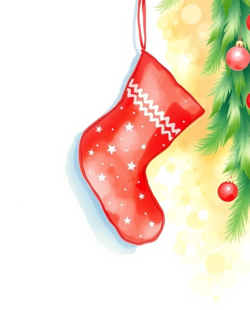 20 Beginner-Friendly Christmas Watercolor Ideas Flux Schnell delicate watercolor painting Watercolor red stock 2