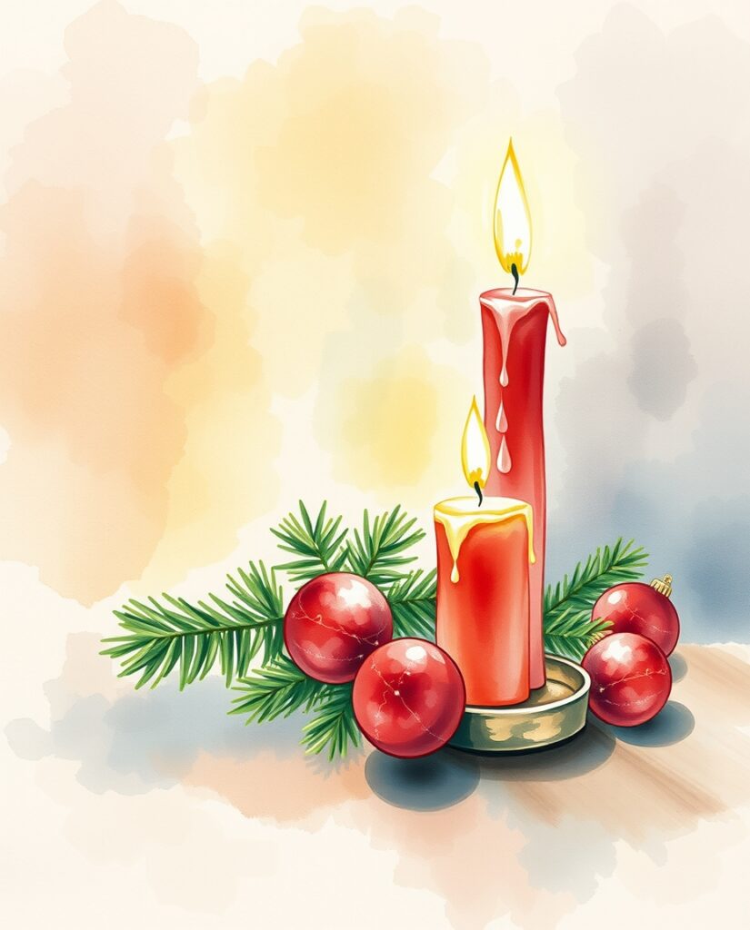 20 Beginner-Friendly Christmas Watercolor Ideas Flux Schnell delicate watercolor painting Watercolor scene of 1