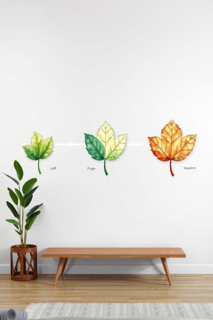 12 Leaf Pattern Ideas for Autumn Flux Schnell watercolor Painting of Sequential wallpaper showi 3
