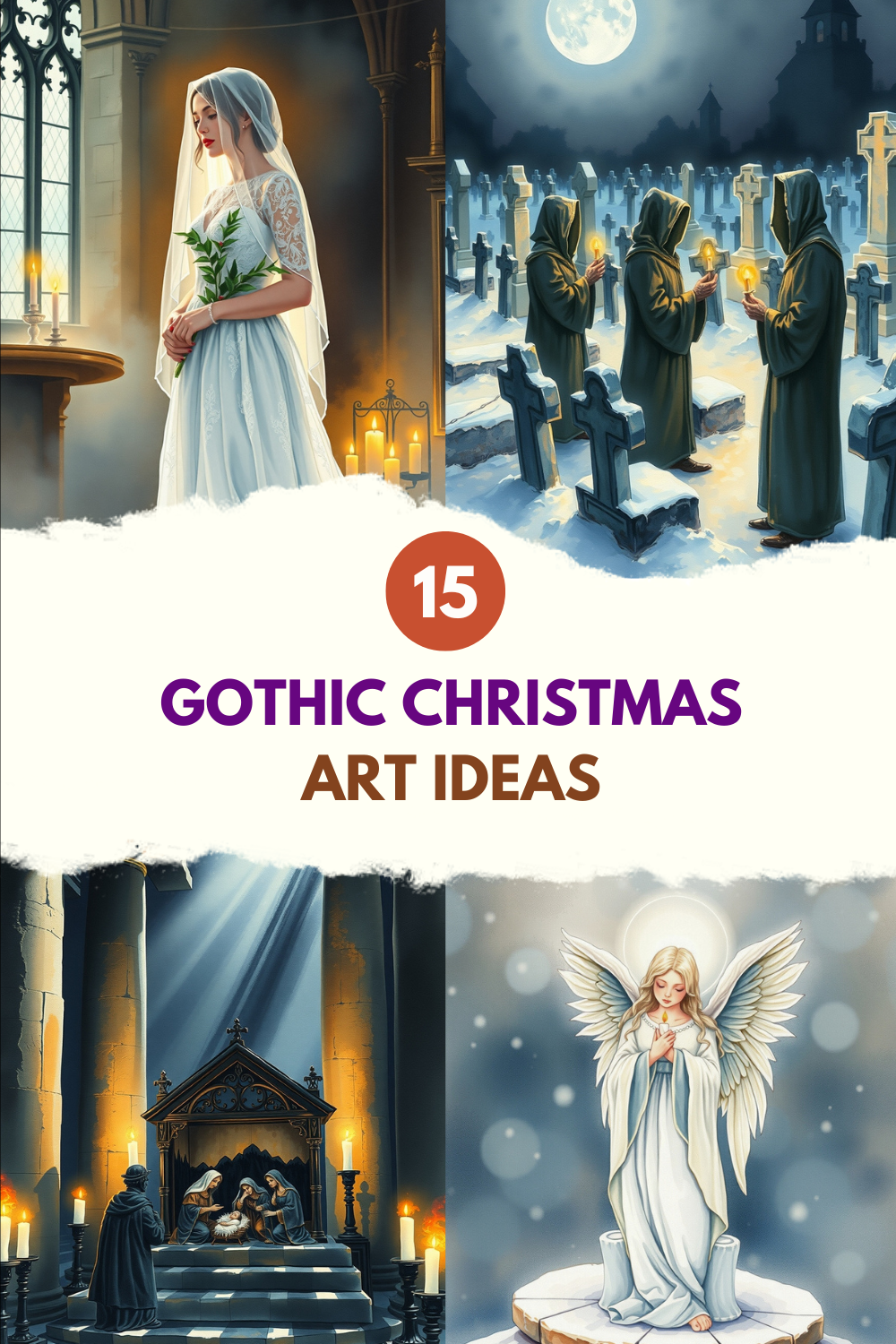 Gothic christmas art ideas