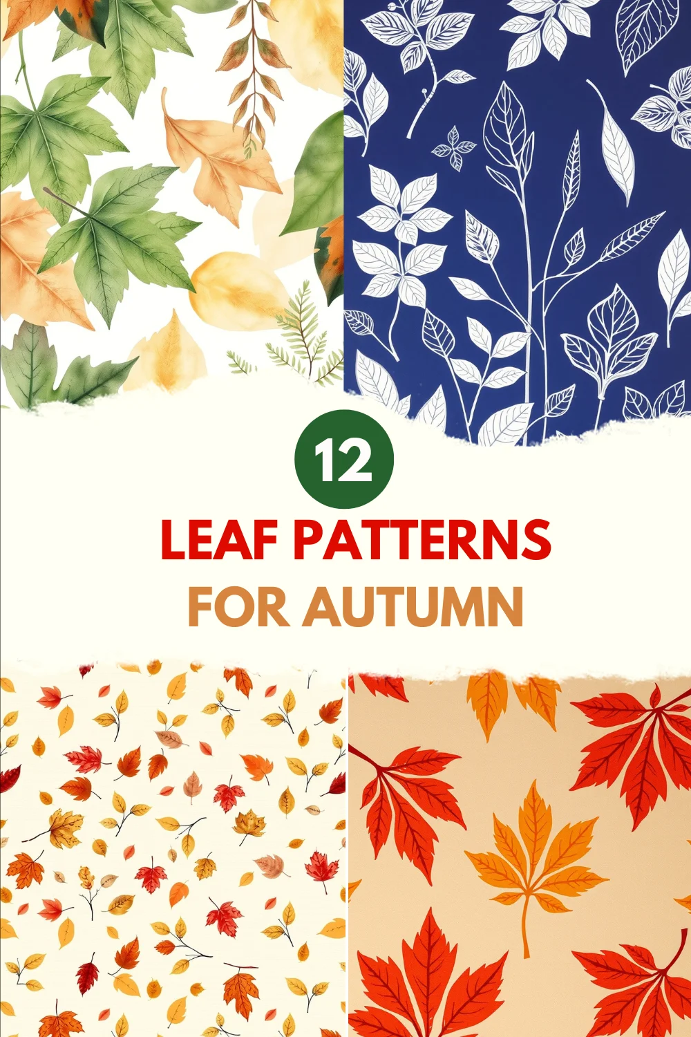 12 Leaf Pattern Ideas for Autumn Leaf pattern