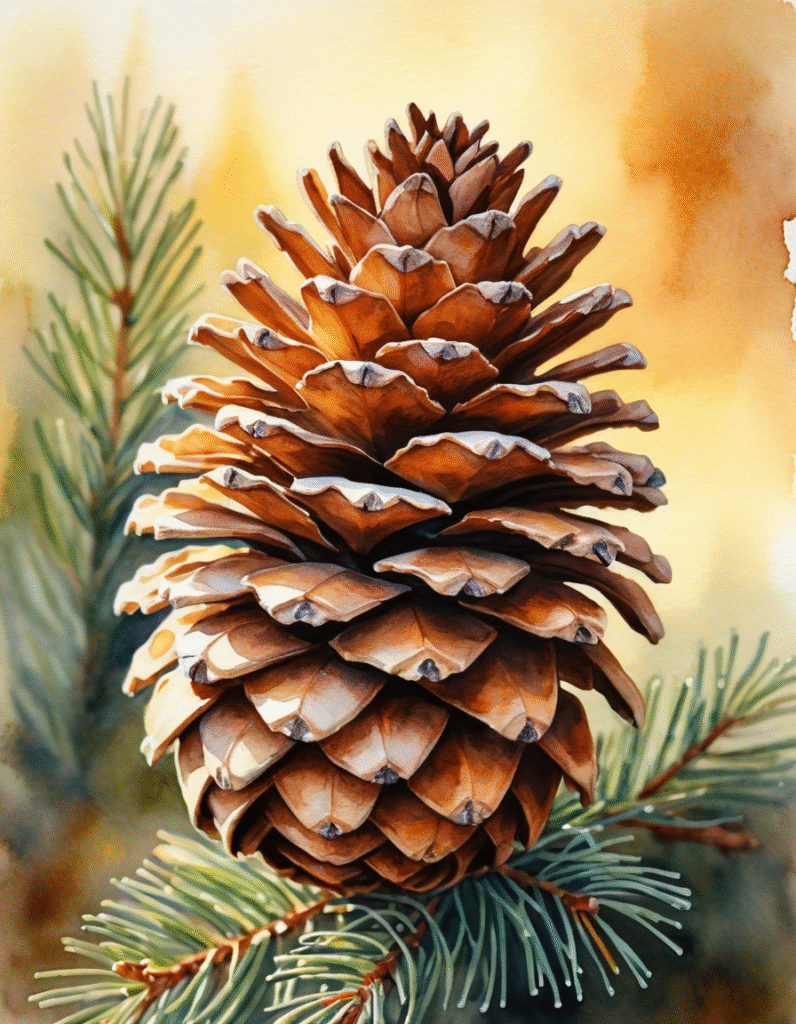 18 Calm Pine Cone and Acorn Painting Ideas piclumen 1761201256439