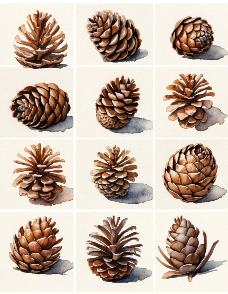 18 Calm Pine Cone and Acorn Painting Ideas piclumen 1761201309344