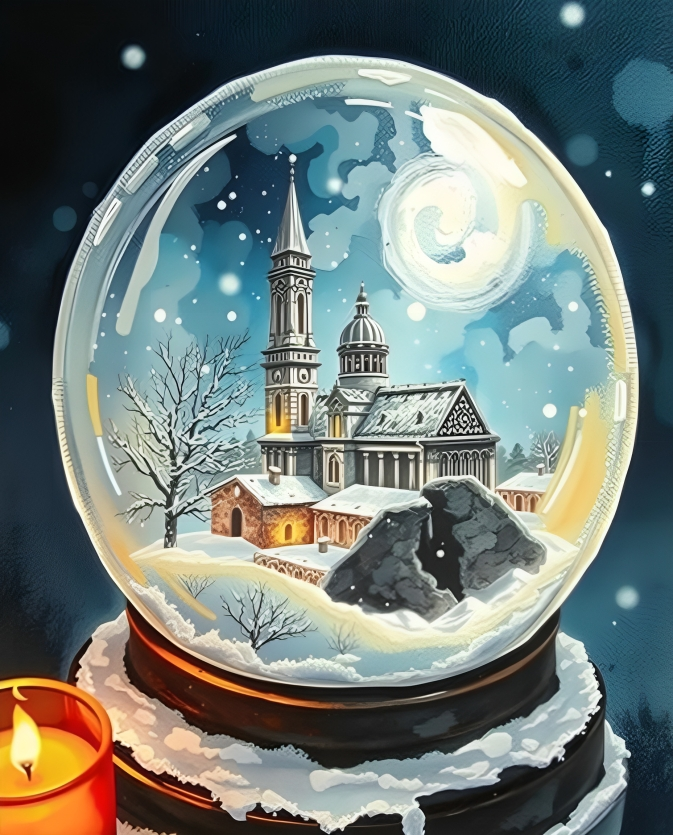 15 AI Gothic Christmas Art Ideas snow