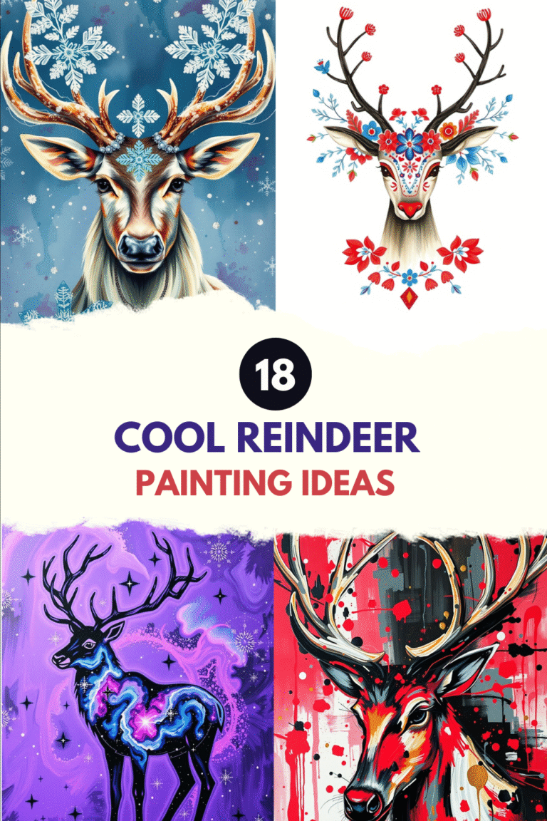 Cool reindeer painting ideas
