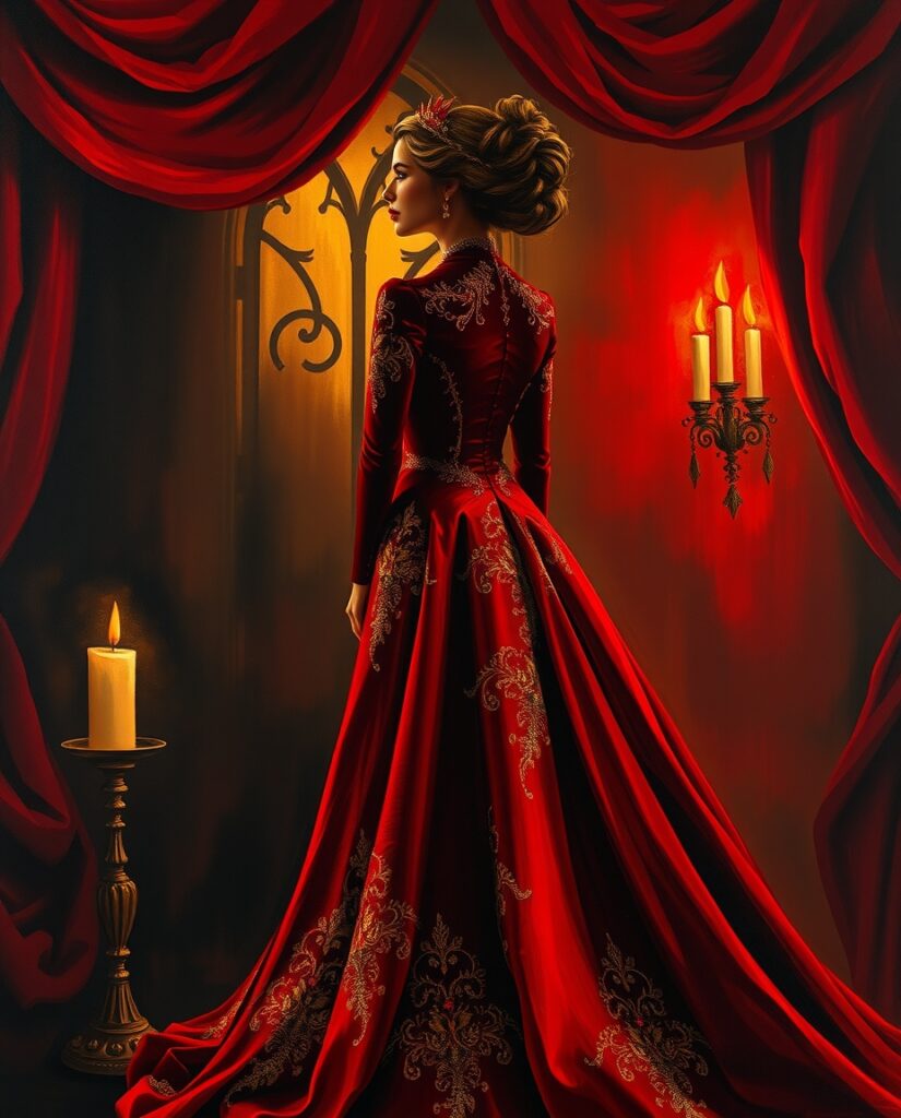 Flux Schnell bold acrylic painting Illustration of a regal Chr 1